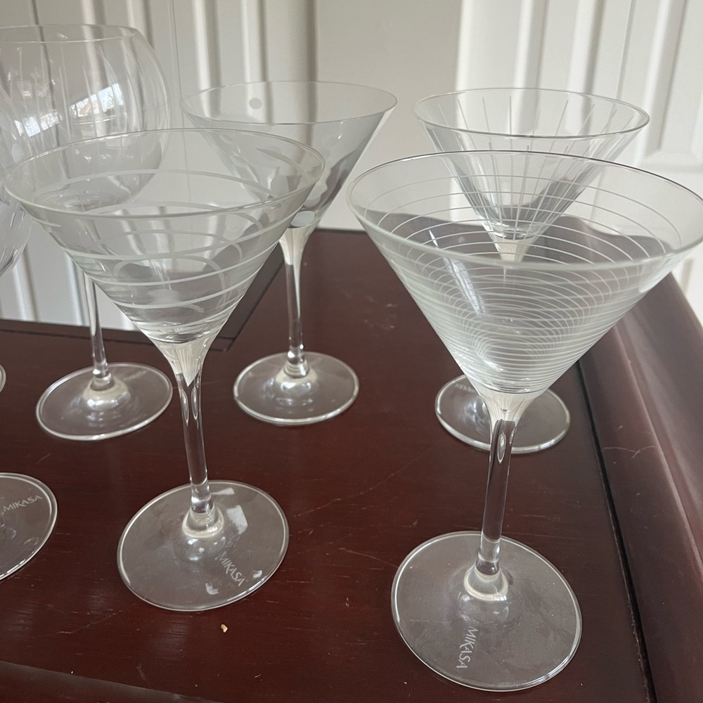 Mikasa cheers martini glasses set of 4